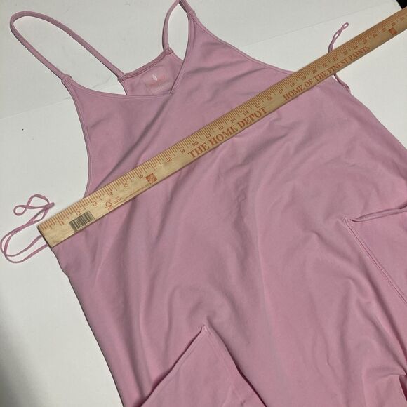 Free People FP MOVEMENT Hot Shot Onesie Light Pink Womens  XL Harem Romper - Picture 5 of 11